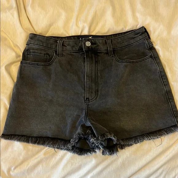 Hollister Shorts Hollister Black Distressed Jean Shorts Edgy